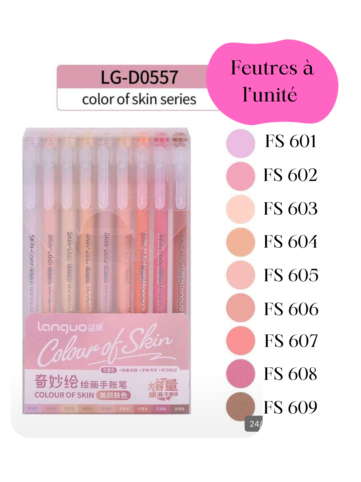 Languo FS Color of skin – Marqueurs de dessin & peinture à l’unité