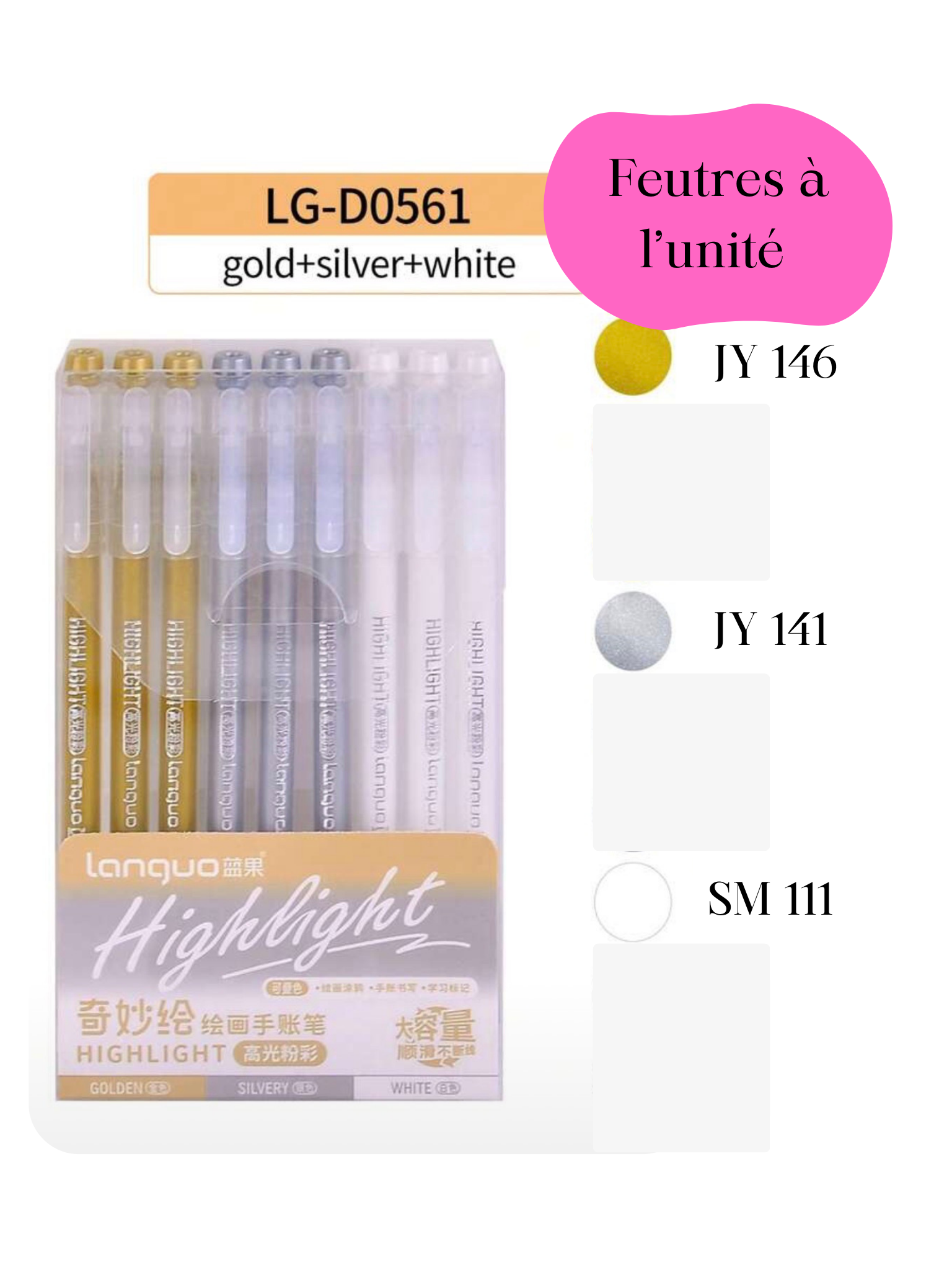 Languo JY Highlight – Marqueurs de dessin & peinture à l’unité